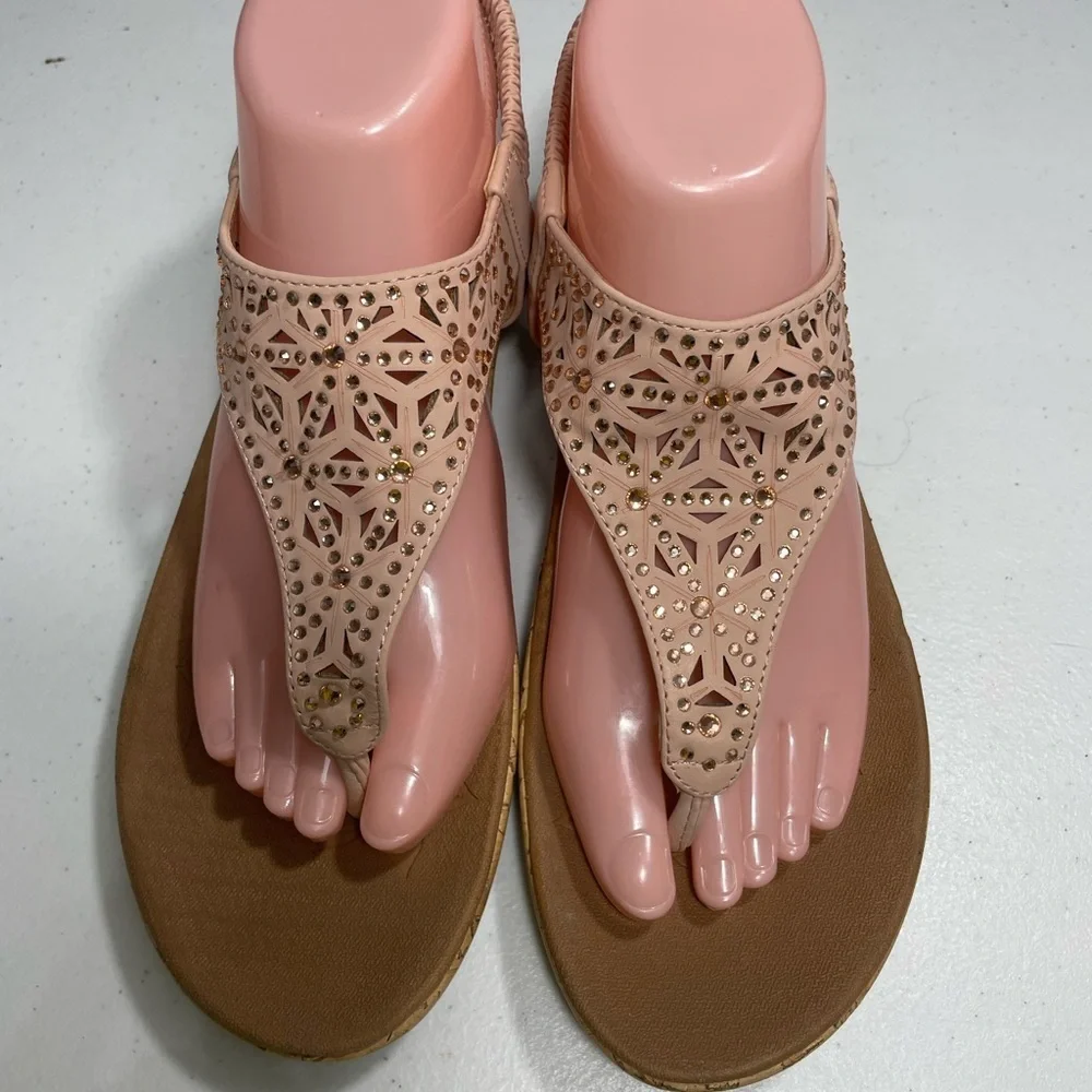 Womens Skechers Luxe Foam Elegant Pink Sandals Size 9 SB-